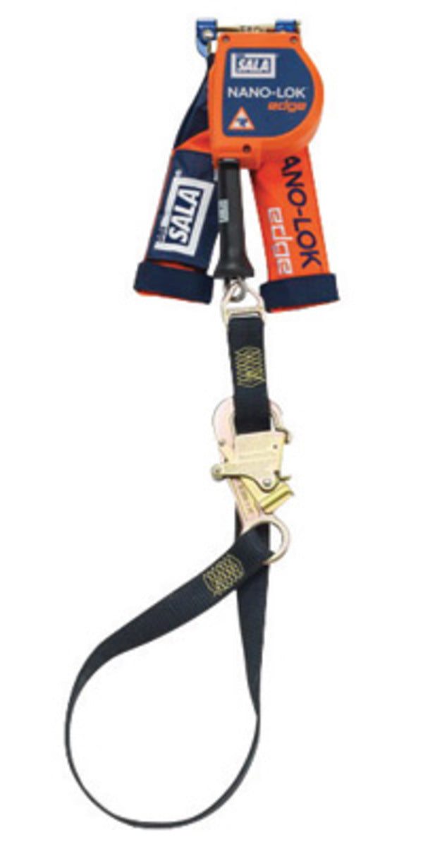 3M DBI SALA DBI/SALA 3500213 8' Nano-Lok edge 3/16 Galvanized Steel Cable Single Leg Self-Retracting Lifeline With Tie-Back Leg