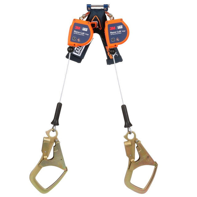 3M DBI SALA 3M DBI-SALA 3500281 Nano-Lok Edge Twin-Leg Personal Self-Retracting Lifeline, Self Retracting Lifeline