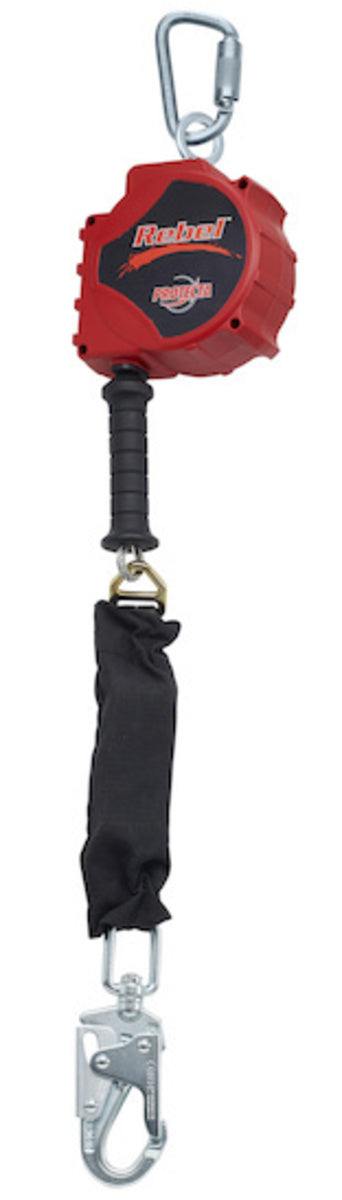 3M DBI SALA DBI/SALA 3590015 6' Protecta Rebel Single Leg Self Retracting Polyester Web Lifeline With 3/16 Galvanized Steel Wire Rope, Swiveling