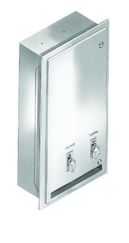 Bradley 401-420000 Napkin/Tampon Vendor, .10, Napkin Vendors and Disposals