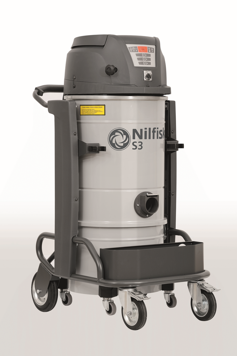 Nilfisk S3 120V HEPA 26 GAL SS VAC 4010300284, Industrial Vacuums