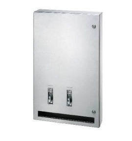 Bradley 407-114000 Napkin/Tampon Vendor, Surface-Mounted, Napkin Vendors and Disposals