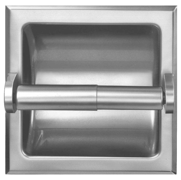 Bradley 5102-550000 Toilet Tissue Dispenser, Recessed, Single, Toilet Paper Dispensers