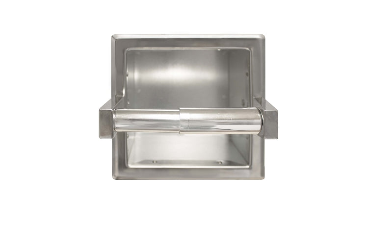 Bradley 5105-520000 Toilet Tissue Dispenser, Recessed, Single, Toilet Paper Dispensers