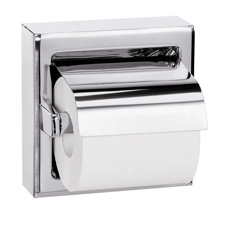 Bradley 5106-000000 Toilet Tissue Dispenser, Surface, Single, Toilet Paper Dispensers