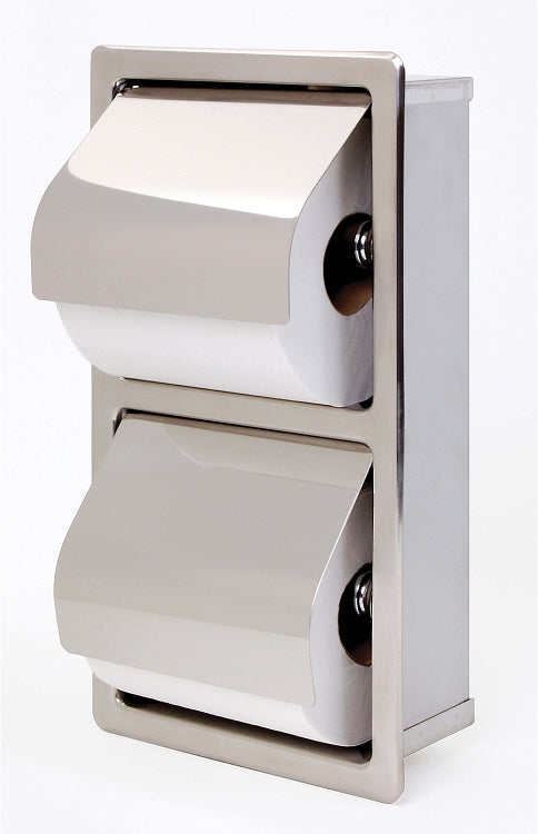 Bradley 5127-000000 Toilet Tissue Dispenser, Recessed, Dual, Toilet Paper Dispensers