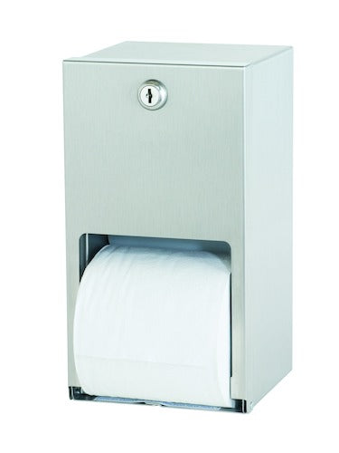 Bradley 5402-000000 Toilet Tissue Dispenser, Surface, Dual, Toilet Paper Dispensers