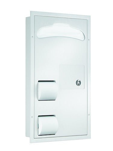 Bradley 5911-000000 Combi Seat Cover/TT Dispenser, Waste, Seat Cover Dispensers