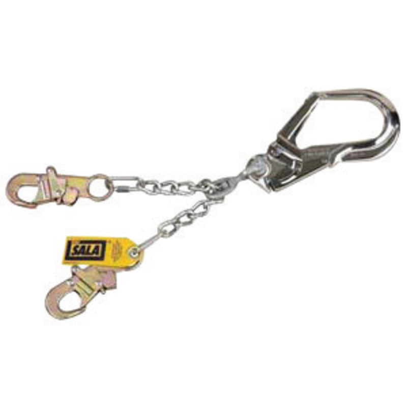 3M DBI SALA DBI/SALA 5920050 22 Twist Link Zinc Plated And Alloy Steel Chain Rebar Assembly With 2 1/2 Swiveling Flat Steel Rebar Hook At One End