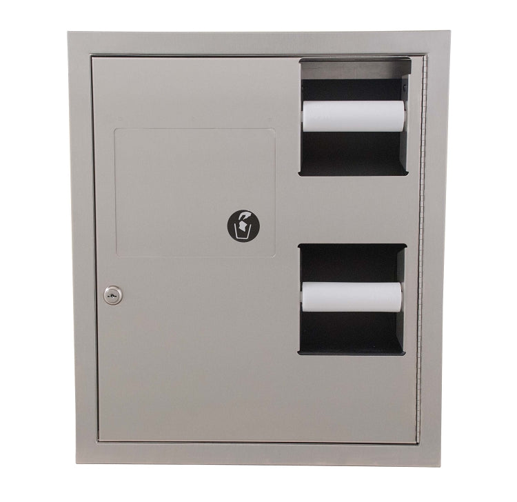 Bradley 5942-000000 Combi TT/Waste, Recessed, Stall Combination Units
