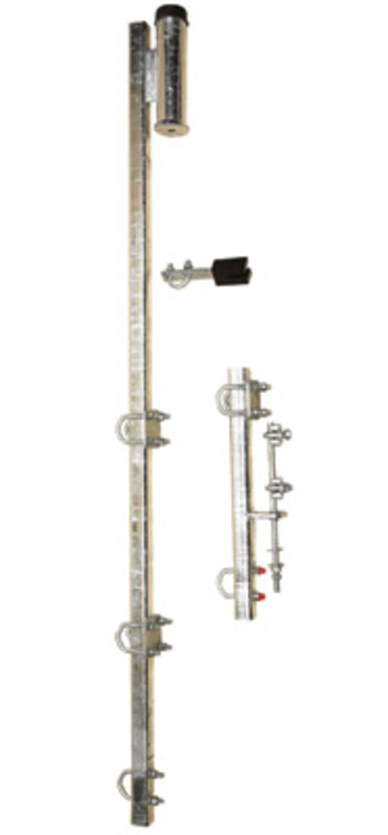 3M DBI SALA DBI/SALA 6100090 Lad-Saf Flexible Galvanized Bottom Bracket Assembly (For Use With Ladder Safety System), Ladder System Accessories