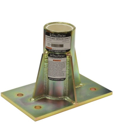 Falltech 65040CMS Center-mount Fixed Base Stainless Steel for Confined Space Davit, Davit Systems and Bases
