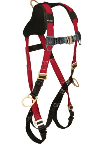 Falltech 7009B Tradesman+ Standard Non-Belted FBH UniFit 3D MB Legs + QC Chest, Full Body Harness