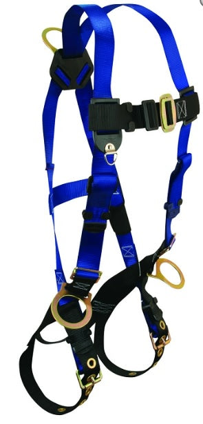 Falltech 70183X Contractor FBH 3D Standard Non-Belted 3X TB Legs MB Chest, Body Harness