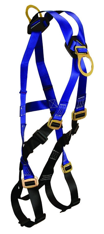 Falltech 7019AX/2X Contractor FBH 2D Crossover Climbing X/2X MB Legs, Chest and Torso, Body Harness