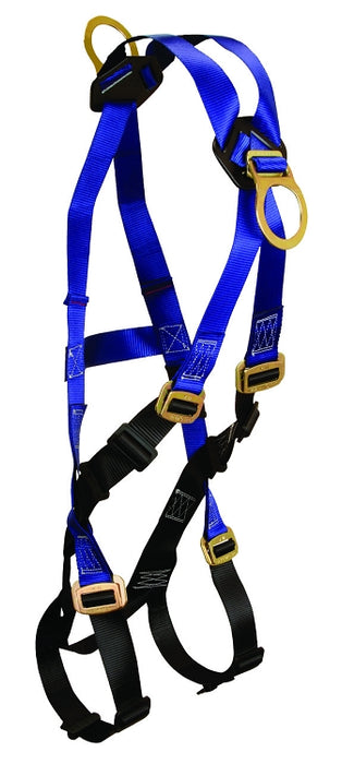 Falltech 7019AX/2X Contractor FBH 2D Crossover Climbing X/2X MB Legs, Chest and Torso