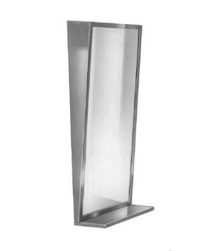 Bradley 7405-024300 Mirror, Angle Frame, Tilt, Shelf