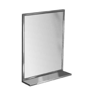 Bradley 7815-024360 Mirror, Channel Frame, 24" x 36", Shelf