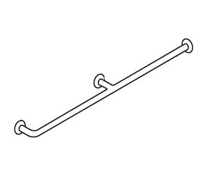 Bradley 8120-003520 Grab Bar- Concealed- 1-1/2 OD x 52, Grab Bars