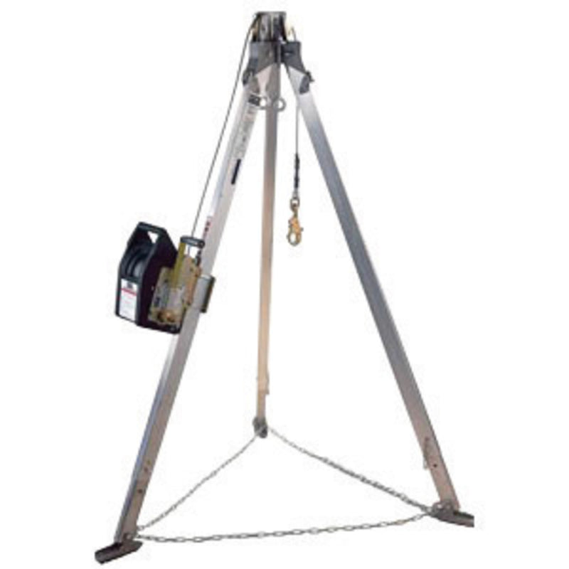 3M DBI SALA DBI/SALA 8300044 120' Salalift II 3/16 Galvanized Steel Cable Winch With 9' Aluminum Tripod, Mounting Bracket And Carrying Bag