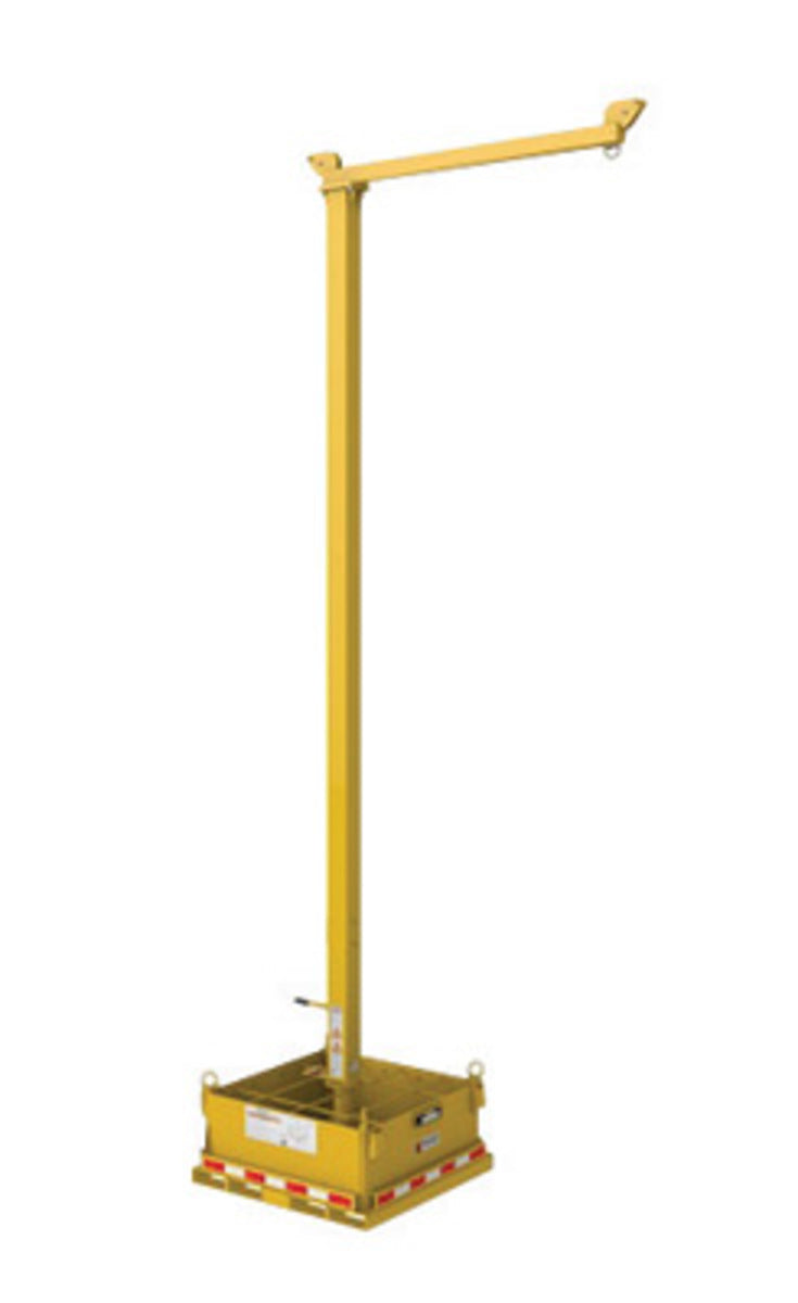 3M DBI SALA DBI/SALA 8530619 20' FlexiGuard SafRig Single Worker Temporary/Portable Steel Jib Fall Arrest System With Counterweight Base