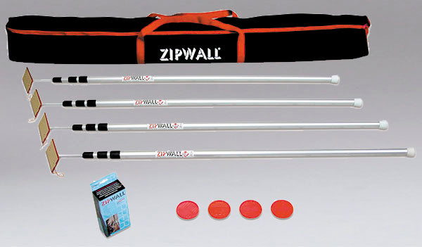 Nikro Industries Inc. Nikro 862545 ZIPWALL 4 PACK, Mold-Flood Remediation Equipment