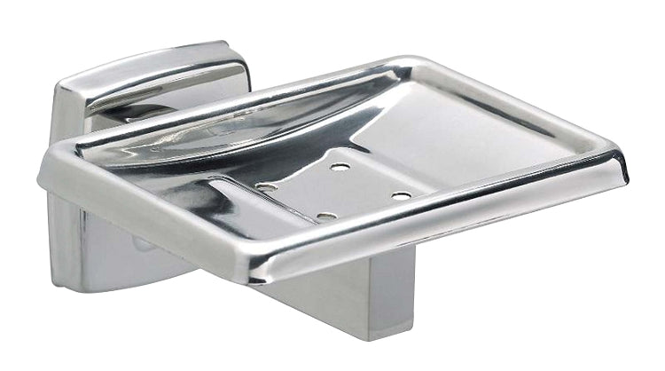 Bradley 9015-630000 Soap Dish, Polished Stainless, Surface Mount, Soap Dishes