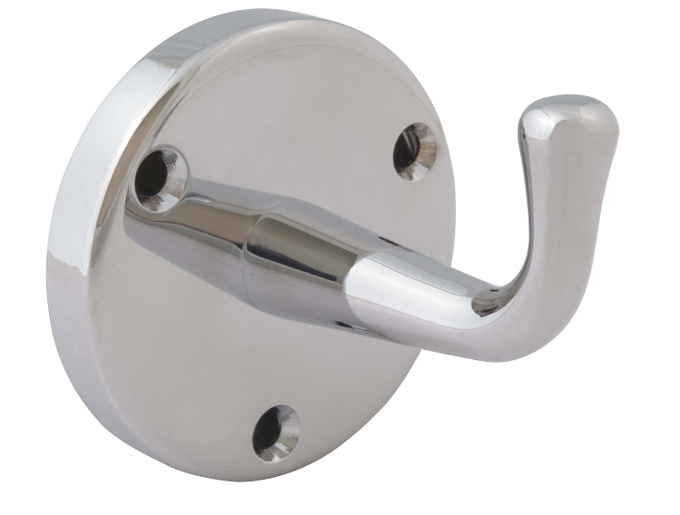 Bradley 9118-810000 Robe Hook, Single, Chrome Plated, Hooks
