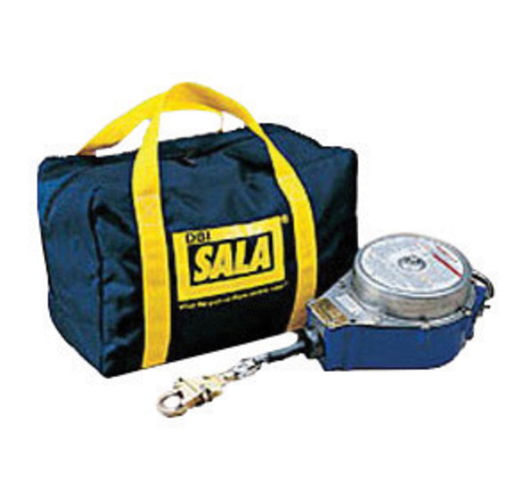 DBI/SALA 9503514 Canvas Carrying Bag With Bright Yellow Strap (9 X 7, For Use With 3403500 And 3403501 Self-Retracting Lifelines)