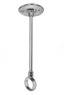 Bradley 9522-072000 Shower Rod Ceiling Support, 7.25 in, Shower Rod Supports