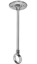 Bradley 9522-120000 Shower Rod Ceiling Support, 12 in., Ceiling Bracket