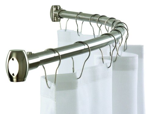 Bradley 9530-600000 Shower Curtain Rod Curved, 1 OD