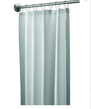 Bradley 9533-487800 Shower Curtain, Vinyl, White, Shower Curtains