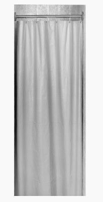 Bradley 9535-427200 Shower Curtain, Vinyl, Green, Shower Curtains