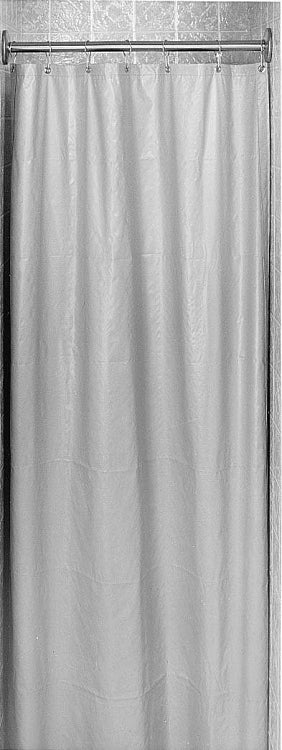 Bradley 9537-607200 Shower Curtain, Vinyl, White, Shower Accessories