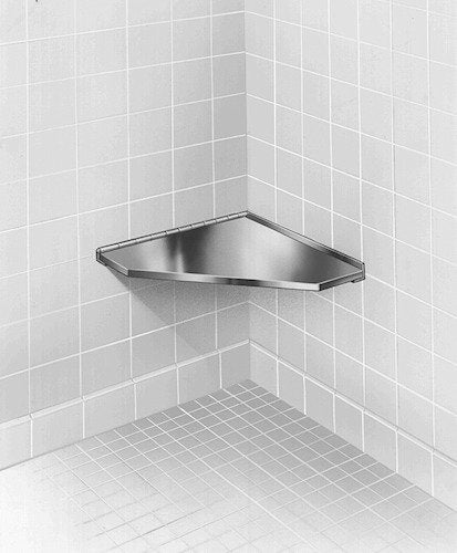 Bradley 954-000000 Stainless Steel Corner Shower Seat, Shower Seats