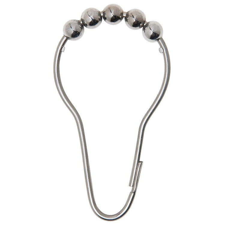 Bradley 9540-000000 Shower Curtain Hook with Rollers, Shower Accessories