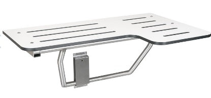 Bradley 9569-000000 Reversible Wall Mounted Shower Seat, Shower Seats