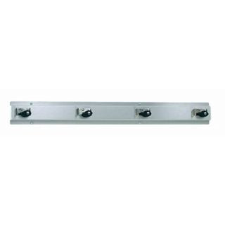 Bradley 9954-000000 Mop & Broom Holder, Stainless Steel, Utility Shelves