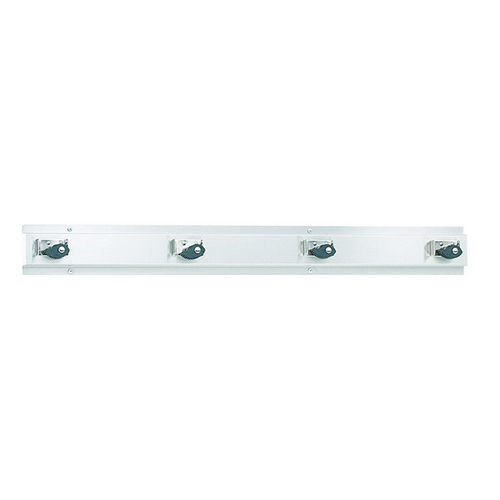 Bradley 9955-000000 Mop & Broom Holder, Stainless Steel, Utility Shelves
