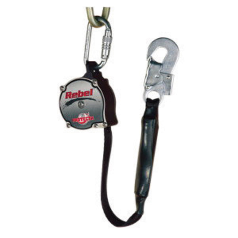 3M DBI SALA DBI/SALA AD111BR 11' Protecta Rebel Self-Retracting 1 Polyester Web Lifeline With AJ521A Swivel Snap Hook And Housing Swivel Carabiner
