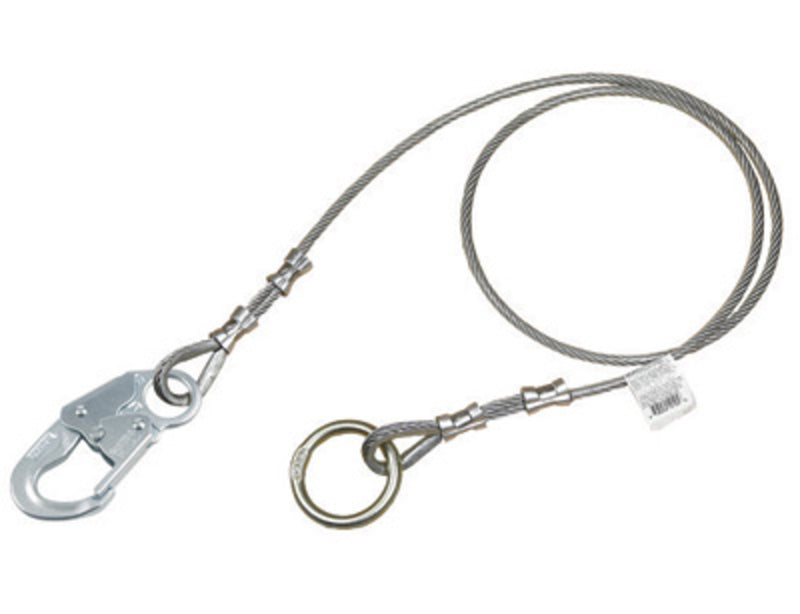 3M DBI SALA DBI/SALA AJ408AG10 10 Protecta 1/4 Vinyl Coated Galvanized Cable Tie-Off Adapter With Snap Hook And O-Ring, Anchorage Connectors