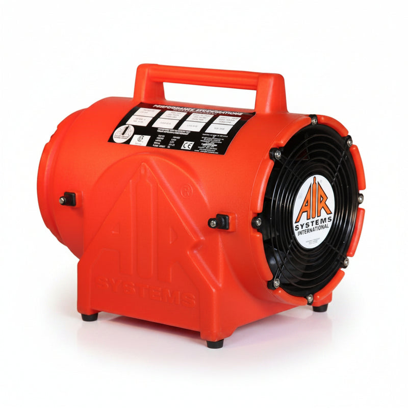 Air Systems CVF-8AC50 8in. Fan, Orange Plastic, 230vac, 50hz