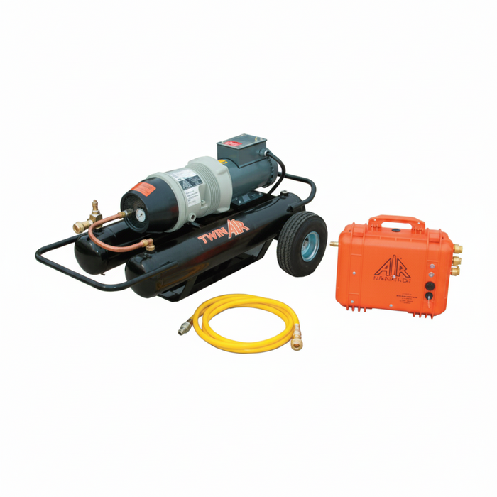 Air Systems TA-3-50 Twin-air Compressor,3-person, 110psi
