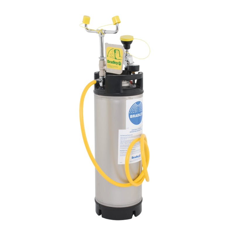Bradley S19-672 Pressurized Emergency Face Eye Wash Station, Eyewash