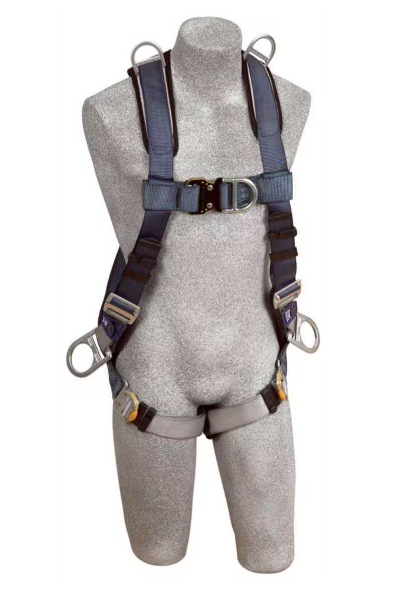 3M DBI SALA DBI/SALA 1110077 Large ExoFit XP Standard Vest Style Harness With Back, Front, Hip And Shoulder D-Rings, Quick Connect Buckles And Loops