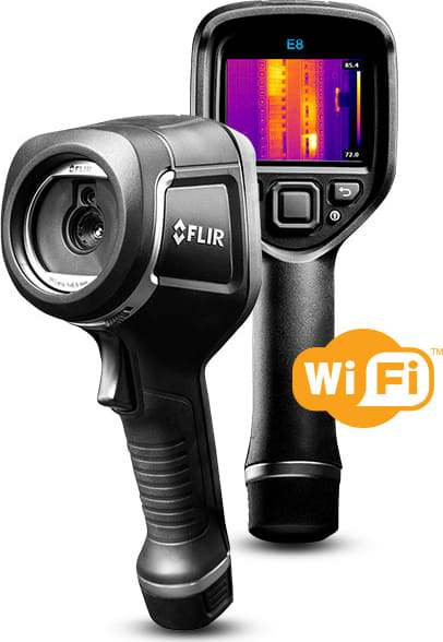 FLIR E8-XT IR Camera w/MSX and WiFi, 320 x 240 Resolution, 9Hz