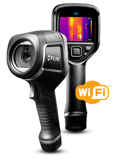FLIR E6-XT IR Camera w/ MSX and WiFi, 240 x 180 Resolution, 9Hz, Infrared Camera