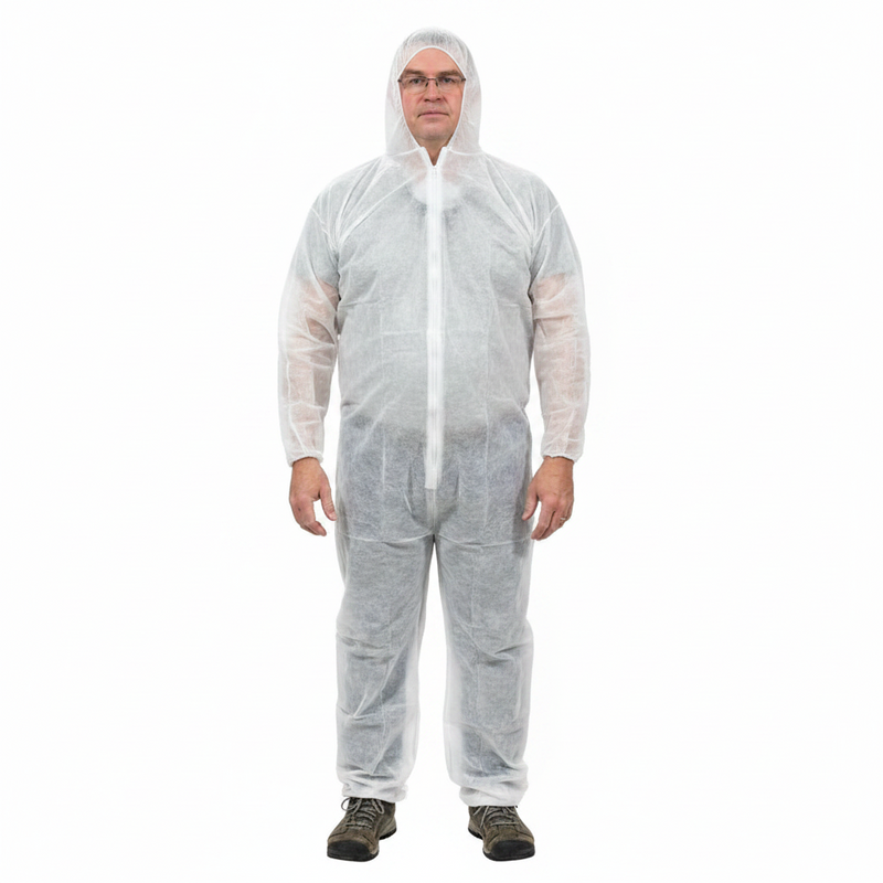 Intec 74069 Light Duty FORCE SHIELD Disposable Coveralls with Hood