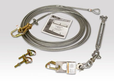 Miller Honeywell SkyGrip SG416/60FT Wire Rope Horizontal Lifeline Kit, Horizontal Lifelines